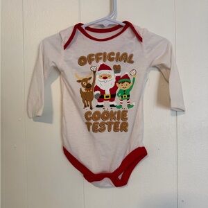 Holiday Time Red and White Kids Bodysuit